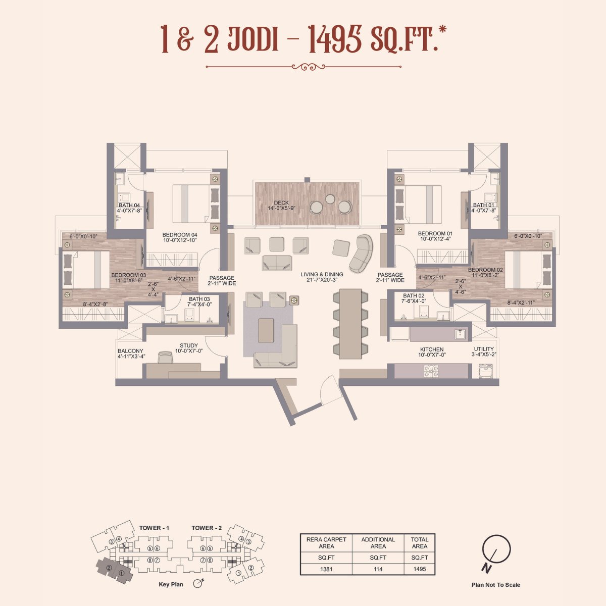 Chandak-Treesourus-Floor-Plan-1st-2nd-Jodi-1495-Sqft