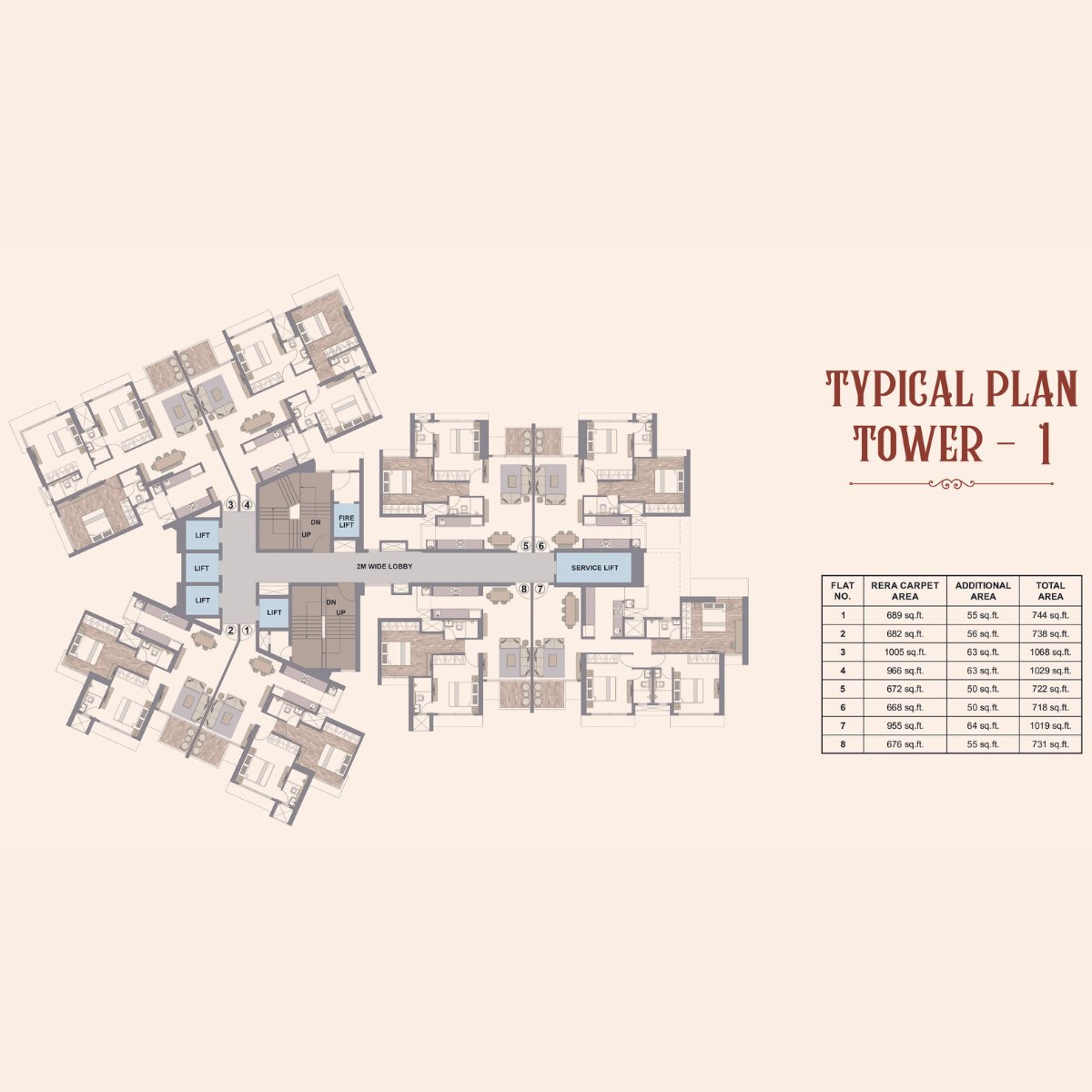 Chandak-Treesourus-Floor-Plan-Typical-Plan-Tower-1