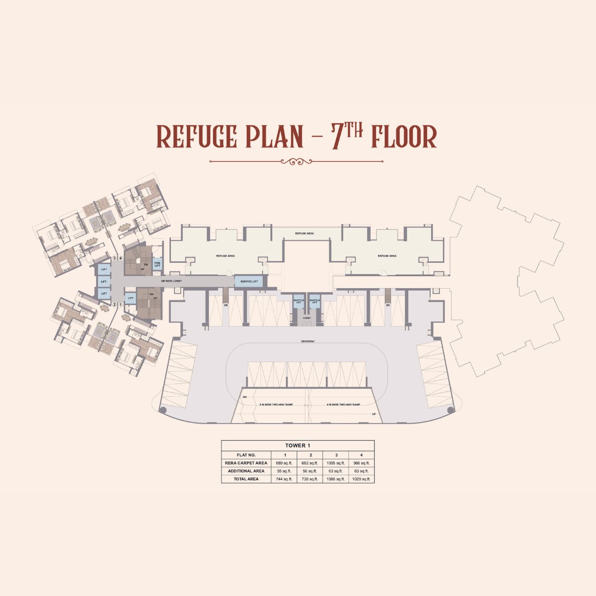 Chandak-Treesourus-Floor-Plan-Refugee-Plan-7th-Floor